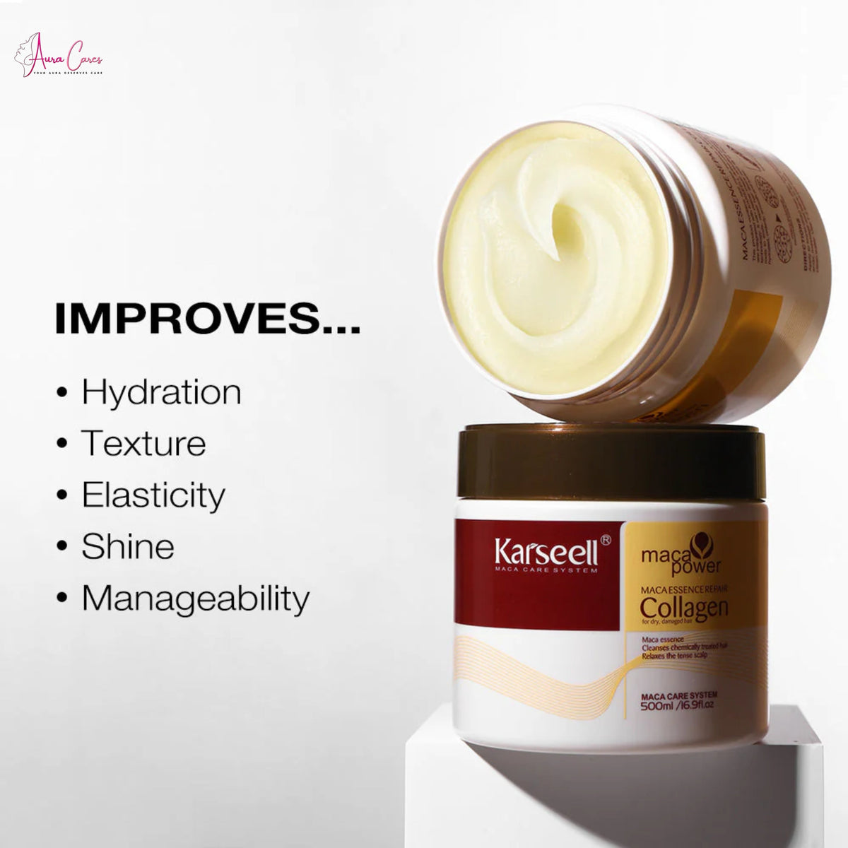 Karseell Collagen Hair Treatment Mask For Dry Damaged & All Hair Types - 500ml